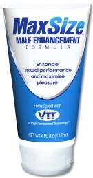 Max Size: Male Enhancement Formula (4 oz Tube)