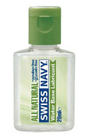 Swiss Navy: All Natural Water Based Personal Lubricant - 20 ml