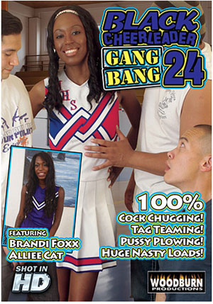 Black Cheerleader Gang Bang 24