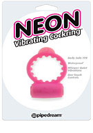 Neon Vibrating Cockring - Pink