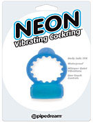 Neon Vibrating Cockring - Blue