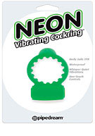 Neon Vibrating Cockring - Green