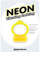 Neon Vibrating Cockring - Yellow