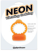 Neon Vibrating Cockring - Orange