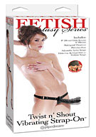 Fetish Fantasy Series Twist and Shout Vibrating Strap-On - Black