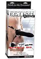 Fetish Fantasy Extreme 9'' Silicone Hollow Strap-On - Black
