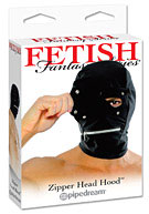 Fetish Fantasy Seriesr Zipper Head Hood - Black