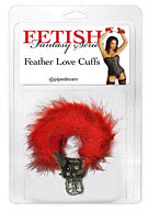 Fetish Fantasy Series Feather Love Cuffs - Red