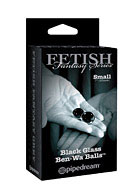 Fetish Fantasy Series Limited Edition Small Black Glass Ben-Wa Balls - Black