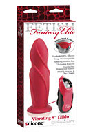 Fetish Fantasy Elite Vibrating 8'' Dildo - Red