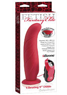 Fetish Fantasy Elite Vibrating 9'' Dildo - Red