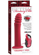 Fetish Fantasy Elite Vibrating 9'' Dildo - Red