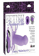 Fetish Fantasy Elite Vibrating 7'' Hollow Strap-On - Purple