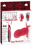 Fetish Fantasy Elite Vibrating 9'' Hollow Strap-On - Red