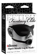 Fetish Fantasy Elite Large Open-Mouth Gag & Mask - Black