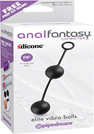 Anal Fantasy Collection Elite Vibro Balls - Black
