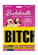 Bachelorette Party Favors ''Caution Bitches!'' Tape - Pink