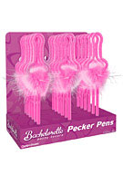 Bachelorette Party Favors Pecker Pens 18 Piece Display - Display