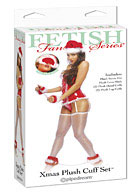 Fetish Fantasy Xmas Plush Cuff Set