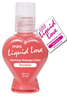 Mini Liquid Love Warming Massage Lotion 1.25 oz. (37ml) - Strawberry