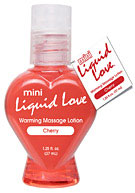 Mini Liquid Love Warming Massage Lotion 1.25 oz. (37ml) - Cherry