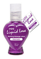 Mini Liquid Love Warming Massage Lotion 1.25 oz. (37ml) - Watermelon