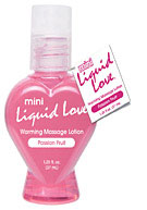 Mini Liquid Love Warming Massage Lotion 1.25 oz. (37ml) - Passion Fruit