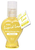 Mini Liquid Love Warming Massage Lotion 1.25 oz. (37ml) - Pina Colada